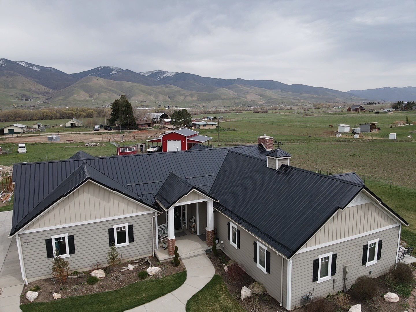 metal roof install
